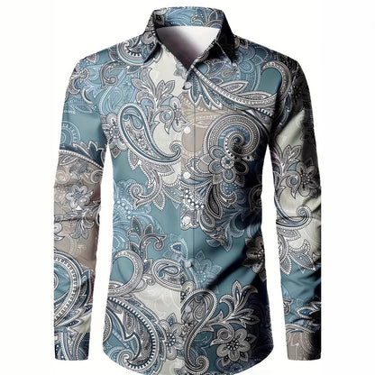 Tom – 3D digital print men's shirt in American style