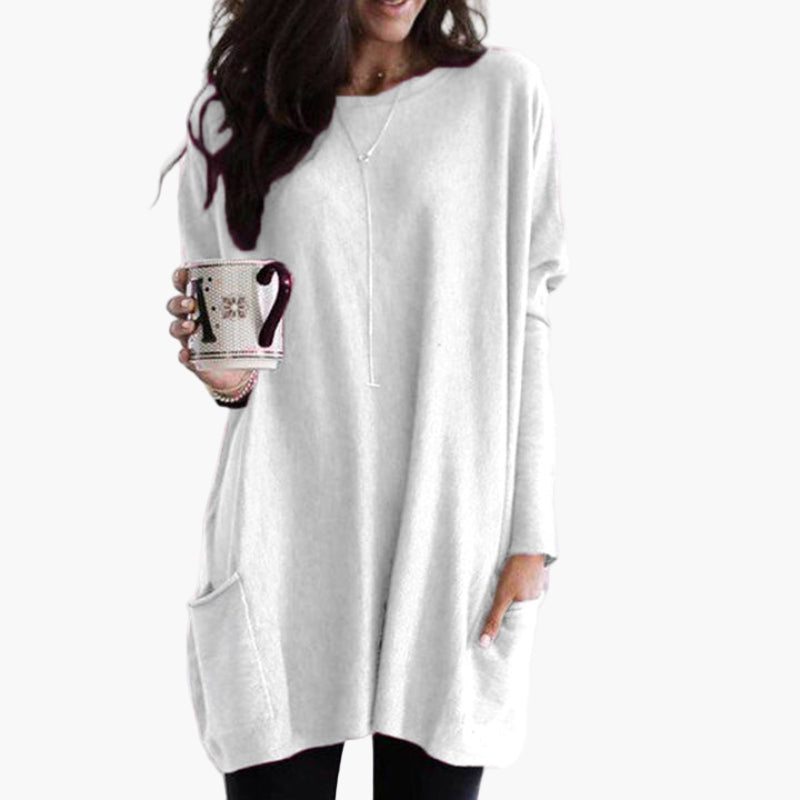 Damen Oversize Longpullover – Bequemer lässiger Style für Alltag & Freizeit