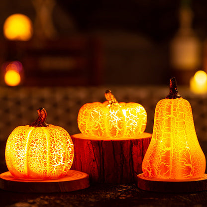 Halloween LED Pumpkin Decoration – Glowing Pumpkin Lantern for Atmospheric Halloween Ambiance