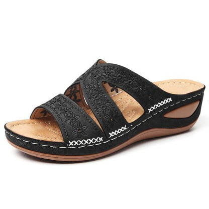 Holly – Bestickte Damen Sandalen und Hausschuhe