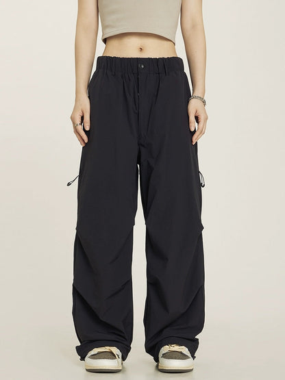 Dominic – Vintage Plissierte Fallschirmhose Cargo Pants