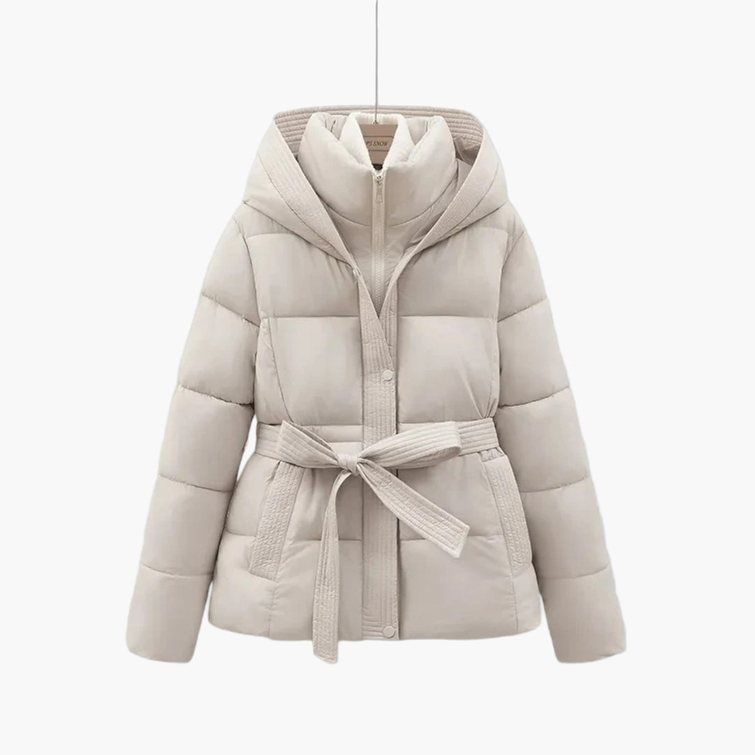 Damen Winter Steppmantel mit Gürtel – Modischer Parka für Alltag & Freizeit