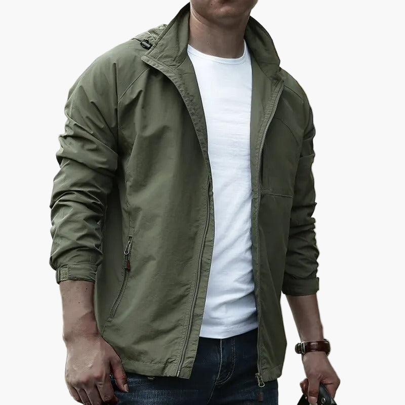Men's Cargo Transitional Jacket Waterproof – Fashionable Outdoor Casual Jacket for Men