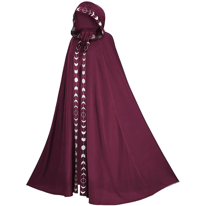 Halloween cloak with hood for adults – magical witch & wizard costume, unisex, perfect for Halloween parties