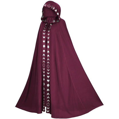 Halloween cloak with hood for adults – magical witch & wizard costume, unisex, perfect for Halloween parties