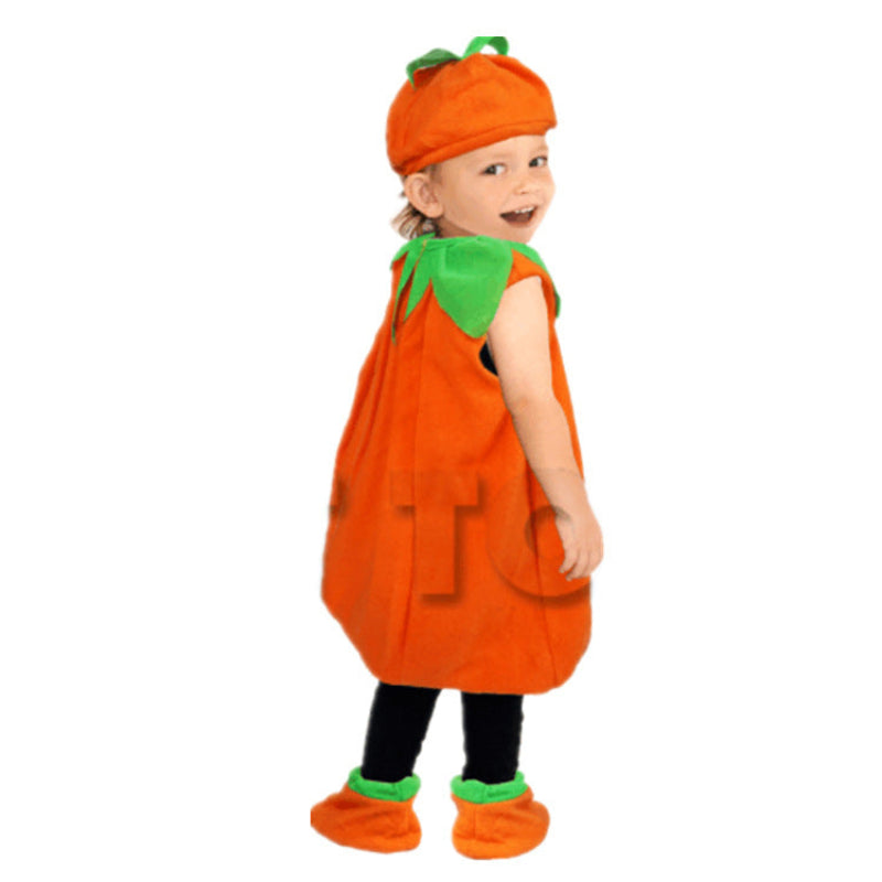 Halloween Kids Pumpkin Costume – Funny Dress-Up Set for Boys and Girls