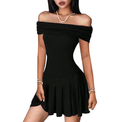 Gillian – Off-Shoulder Kleid mit Hoher Taille