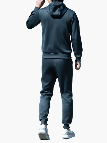Men's Sports Tracksuit Set with Hoodie – Casual & Fitness Jogging Suit