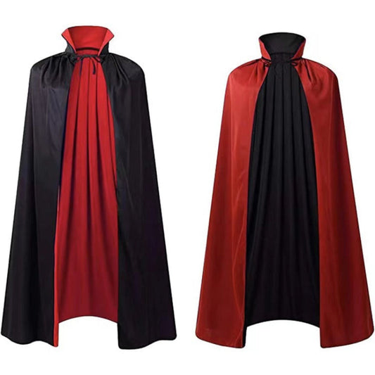 Halloween vampire cloak for adults – reversible cape for costumes & party