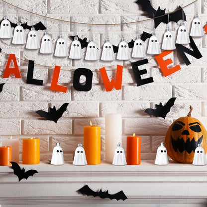 Halloween ghost tree ornaments – decoration set for spooky Halloween parties and home