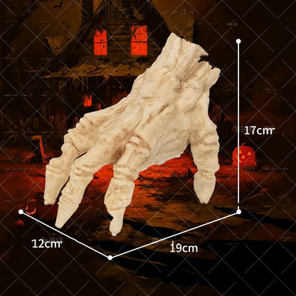 Halloween Glowing Electric Ghost Hand – Movable Zombie Decoration for Horror Parties & Haunted House