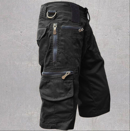 Herren Taktische Outdoor Cargo Shorts mit Reißverschlusstaschen – Wander- & Abenteuershorts