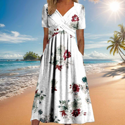 Elizabeth – Sommerliches Damenkleid mit kurzen Ärmeln