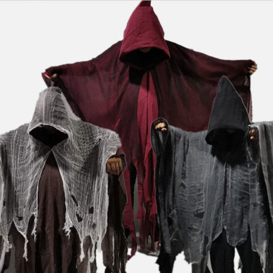 Halloween cloak with hood for adults – spooky costume for Halloween parties & decoration