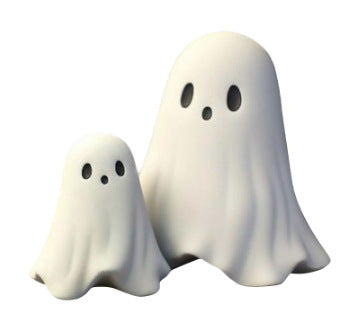Halloween decoration figure ghost with middle finger – funny resin figure for spooky parties & decoration