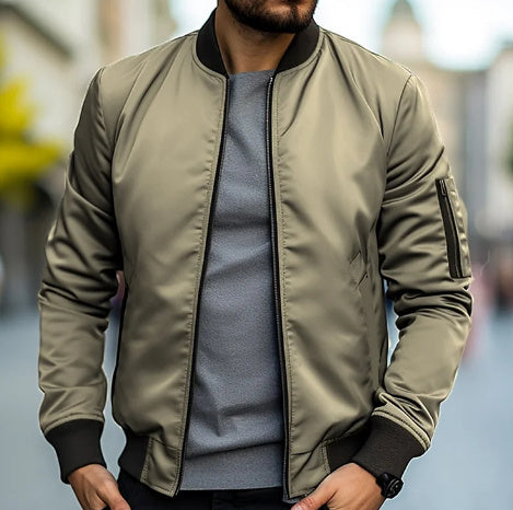 Men's Bomber Jacket Casual Streetwear – Modern Leisure Style for Everyday and City
