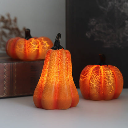 Halloween LED Pumpkin Decoration – Glowing Pumpkin Lantern for Atmospheric Halloween Ambiance