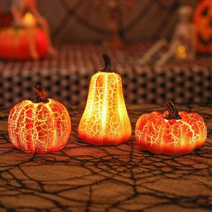 Halloween LED Pumpkin Decoration – Glowing Pumpkin Lantern for Atmospheric Halloween Ambiance