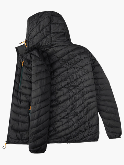 Herren Steppjacke mit Kapuze – Leichte Outdoor Übergangsjacke, Casual Style