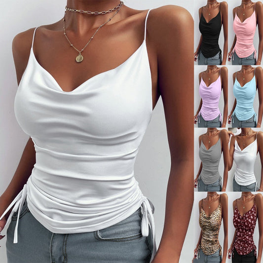 Caroline – Spaghettiträger V-Ausschnitt Camisole Sommerbluse