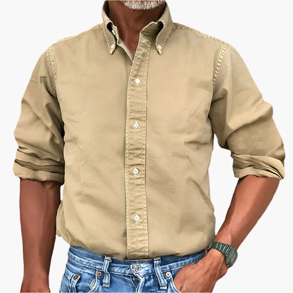 Herren Freizeit-Hemd Klassisch Langarm – Vielseitiges Business & Casual Hemd