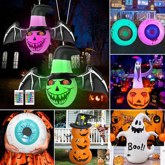 Halloween Inflatable Decoration – Creepy Figures & Glowing Eyecatchers for Party & Garden