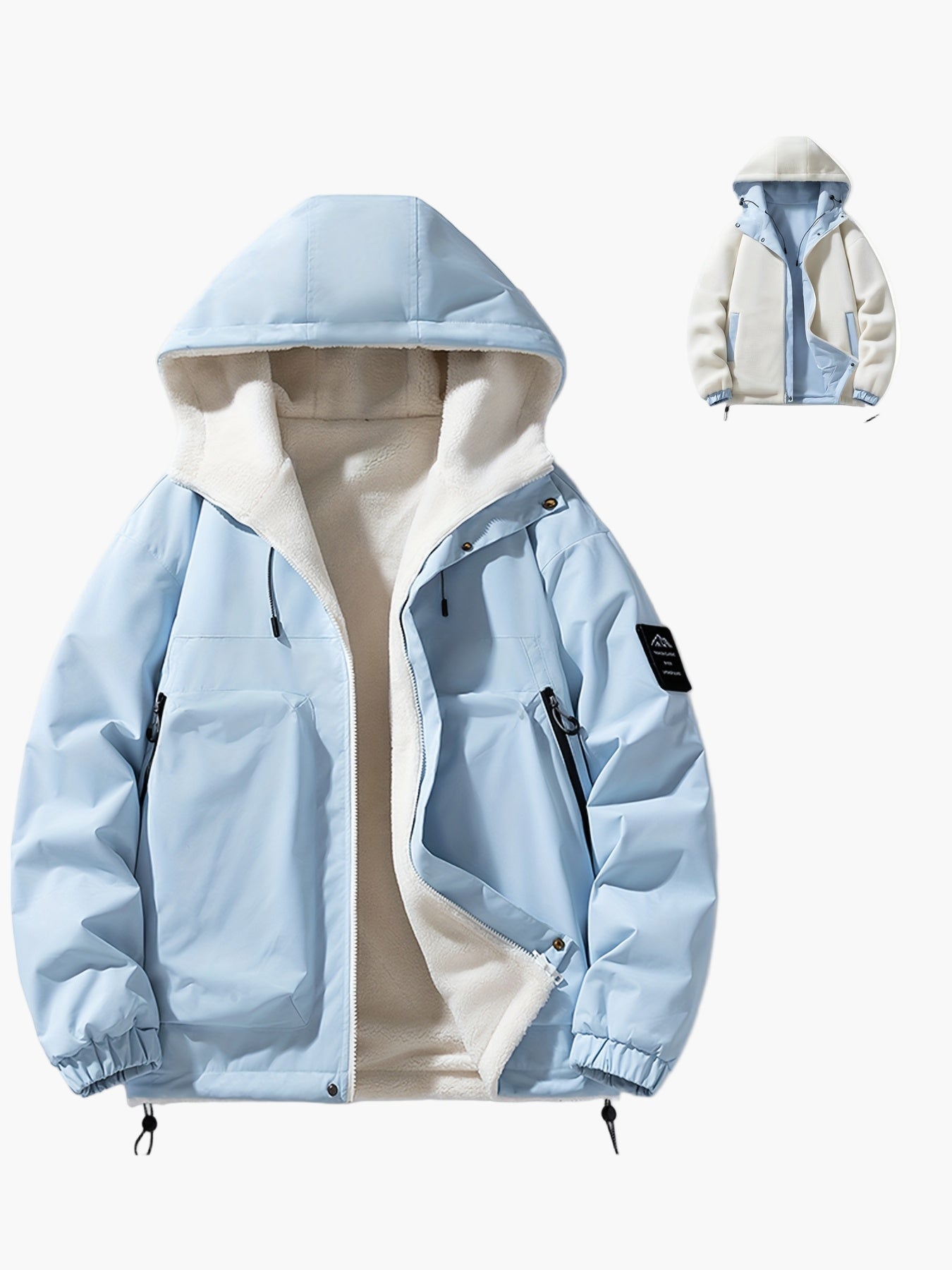 Herren Winterjacke mit Kapuze – Casual Streetwear Outdoorjacke