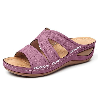 Holly – Bestickte Damen Sandalen und Hausschuhe