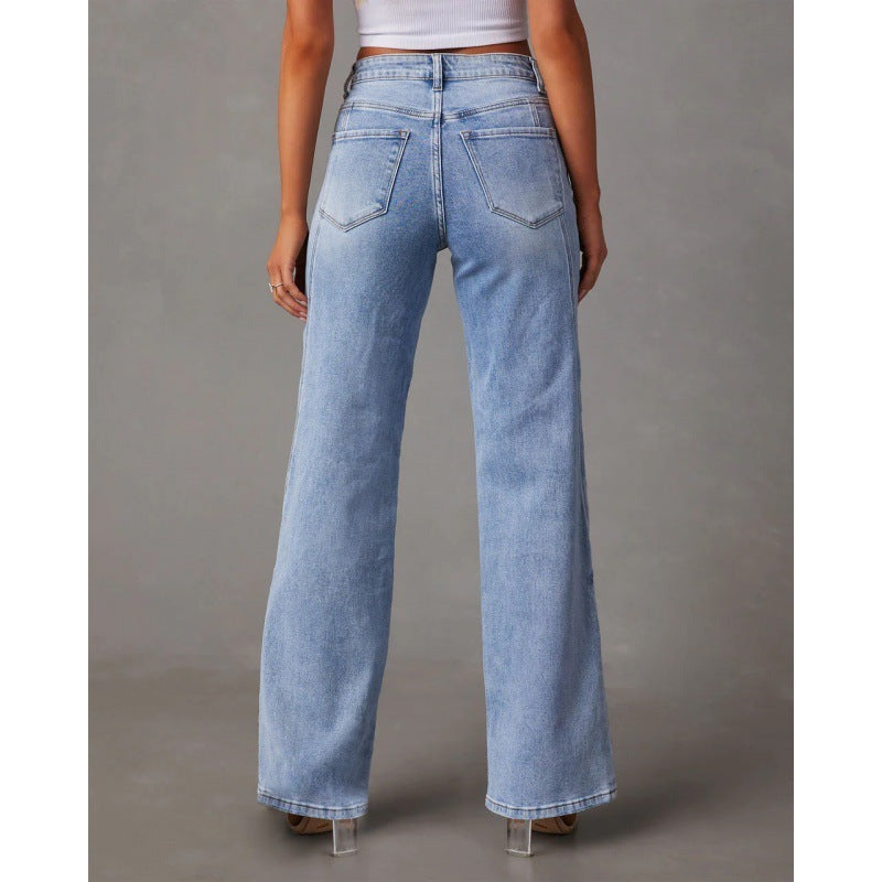 Kim – Patchwork-Weite Damenjeans