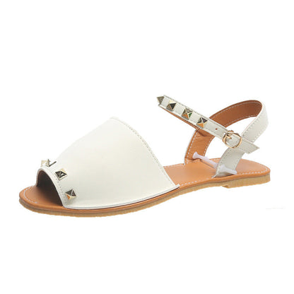 Hannah – Flache Sommerschuhe mit Fischmund für Damen