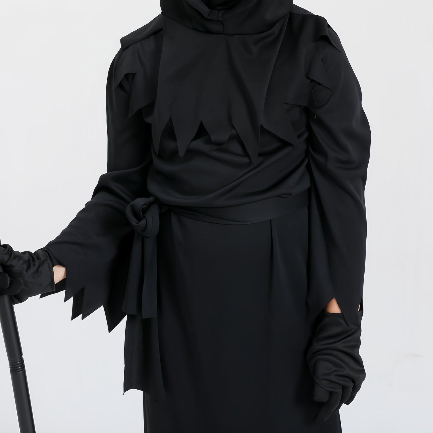 Halloween Children's Grim Reaper Costume with Scythe – Unisex Horror Outfit for Halloween Parties