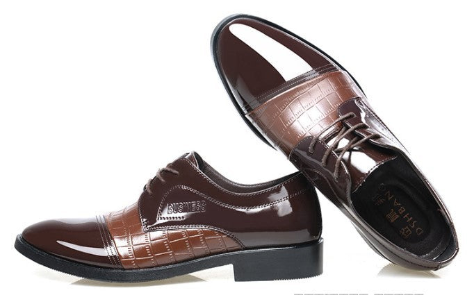 Damien – Elegante Herren-Businessschuhe mit Spitzform aus veganem Leder