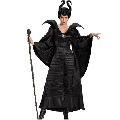 Halloween women's witch and sorceress costume set for party & carnival