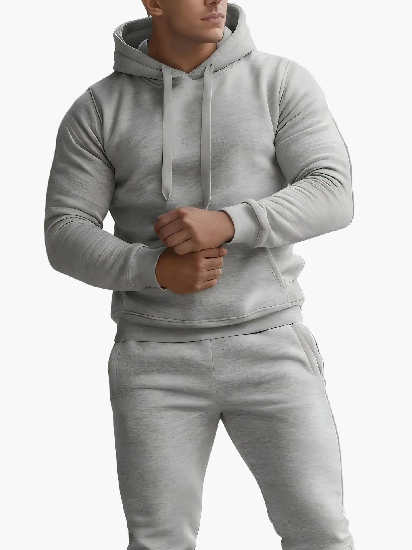 Herren Trainingsanzug Kapuzenpullover Set – Sportlicher Freizeit-Look für Alltag und Fitness