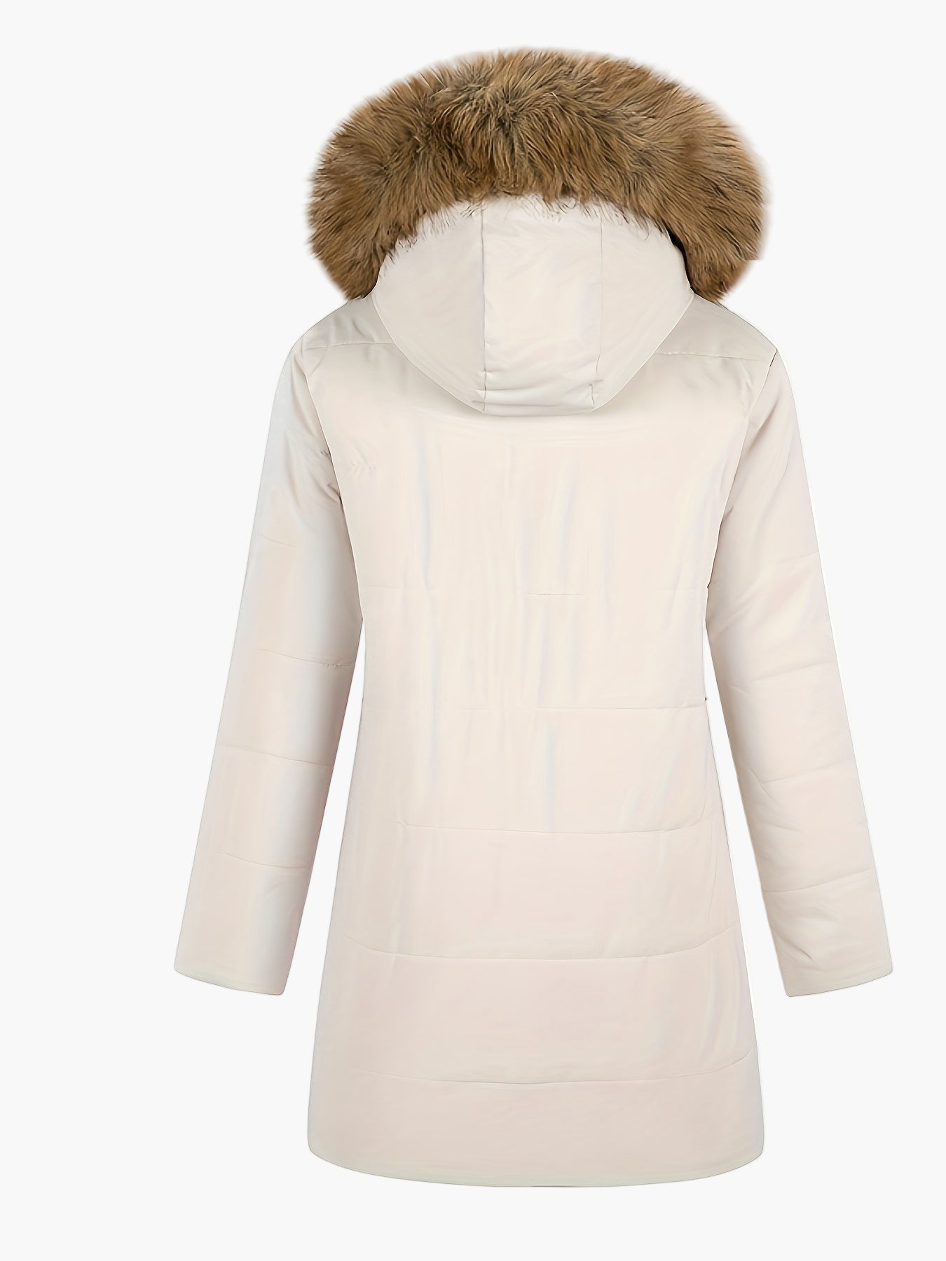 Damen Winterparka mit Kapuze und Kunstfellkragen – Stilvoller, warmer Alltagsmantel