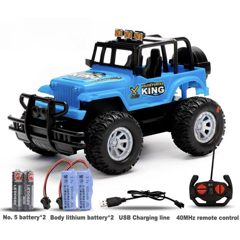Remote-Controlled Offroad Toy Car for Boys – Adventure Jeep with Remote Control, Robust Design, Ideal Gift