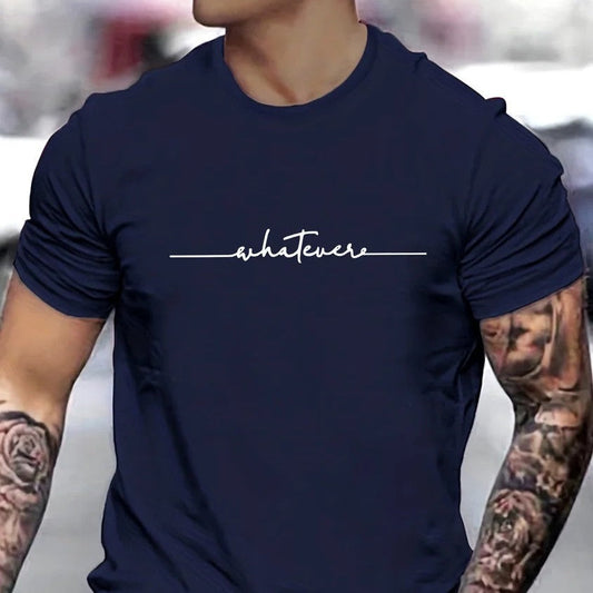 Roger – Lustiges bedrucktes Freizeit T-Shirt mit Rundhalsausschnitt in Übergröße
