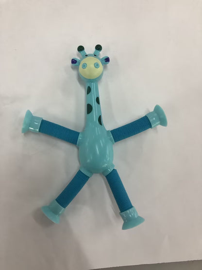 Kinder Cartoon Telescopic Giraffe Fidget Spielzeug mit Saugnapf – Stressabbau & Sensorischer Spaß