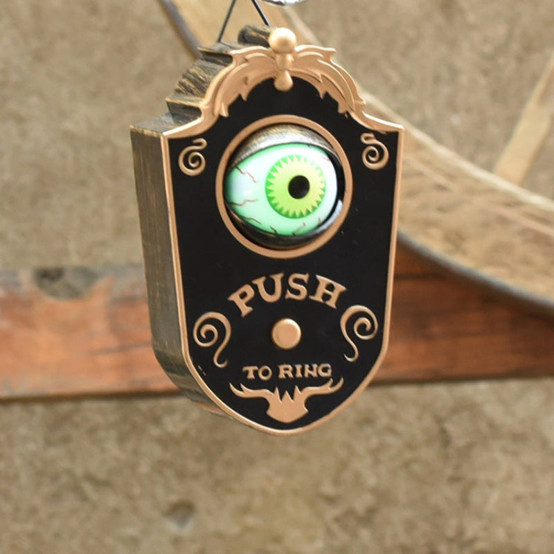 Halloween Doorbell Decoration – Creepy One-Eyed Bell for Haunted House & Party