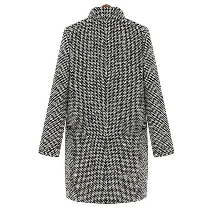 Women's wool coat in blazer style – Elegant winter coat for everyday & office