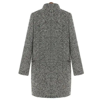 Women's wool coat in blazer style – Elegant winter coat for everyday & office