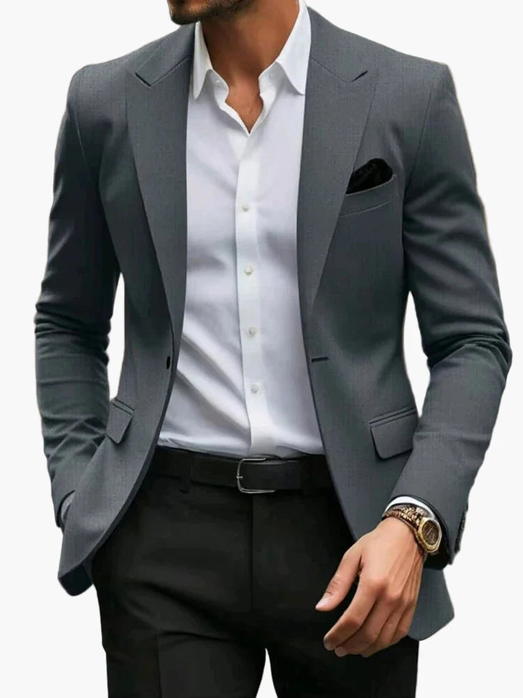 Herren Modernes Business Sakko – Slim Fit Blazer für Büro und festliche Anlässe