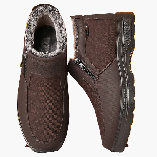 Men's Orthopedic Winter Boots with Zipper – Comfort & Non-Slip Sole for Everyday and Leisure
