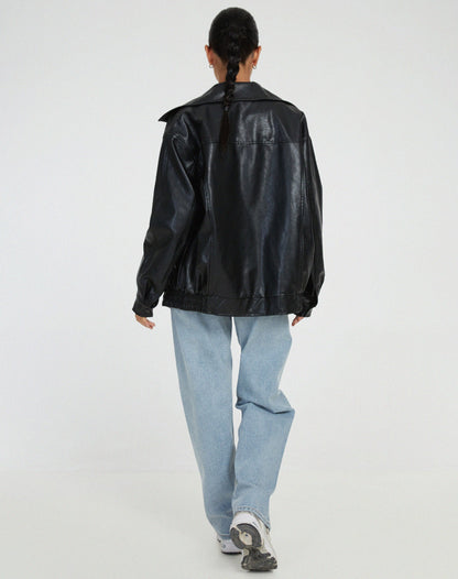 Damen Oversize jacke im Vintage-Stil – Modische Übergangsjacke für Alltag & Ausgehen