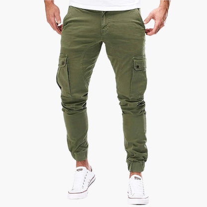 Men's Cargo Jogging Pants – Fashionable Cargo Pants with Pockets and Elastic Waistband, Ideal for Everyday and Outdoor Use
