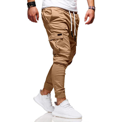 Men's Cargo Jogging Pants – Fashionable Cargo Pants with Pockets and Elastic Waistband, Ideal for Everyday and Outdoor Use