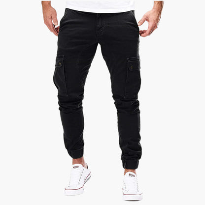Men's Cargo Jogging Pants – Fashionable Cargo Pants with Pockets and Elastic Waistband, Ideal for Everyday and Outdoor Use