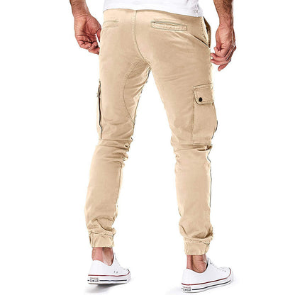 Men's Cargo Jogging Pants – Fashionable Cargo Pants with Pockets and Elastic Waistband, Ideal for Everyday and Outdoor Use