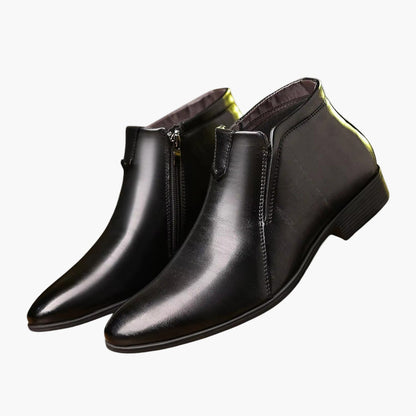 Men's Retro Ankle Boots for Business and Leisure – Elegant Ankle Boots with Zipper
