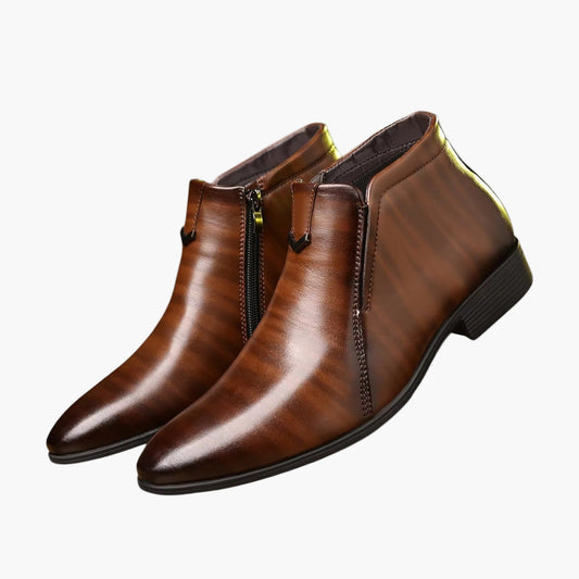 Men's Retro Ankle Boots for Business and Leisure – Elegant Ankle Boots with Zipper